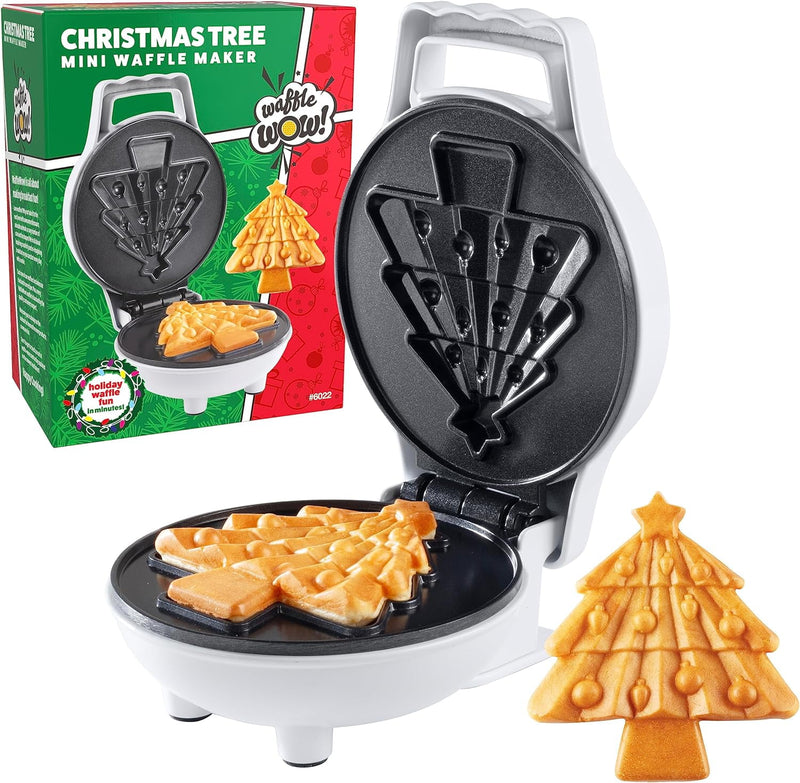 Mini Máquina de Waffles de Árvore de Natal